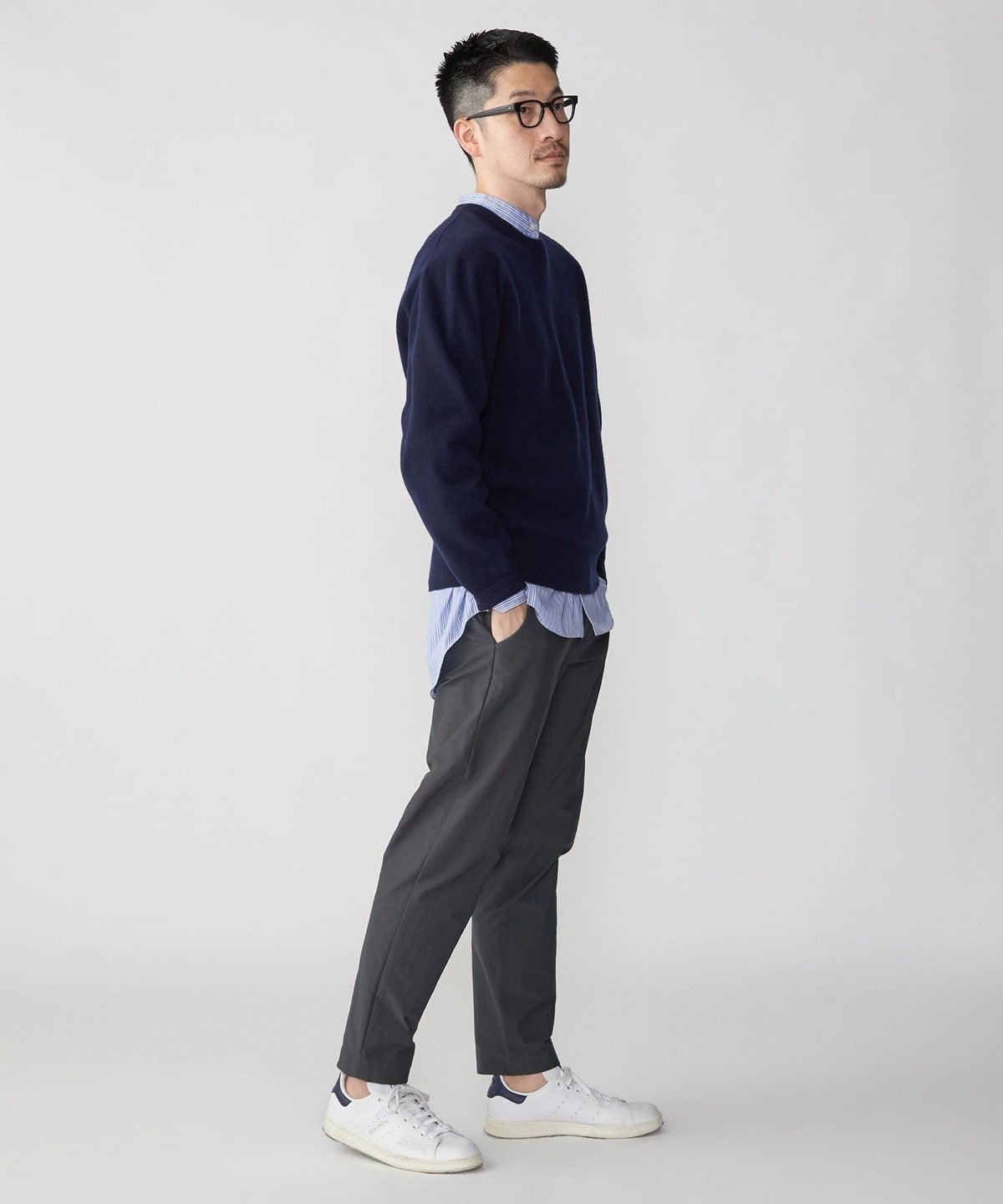 SHIPS: スーパー180'S ラム ウール クルーネック ニット