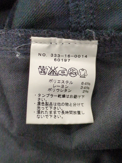 T/R STRECH TARTAN/CHK SLIM PT