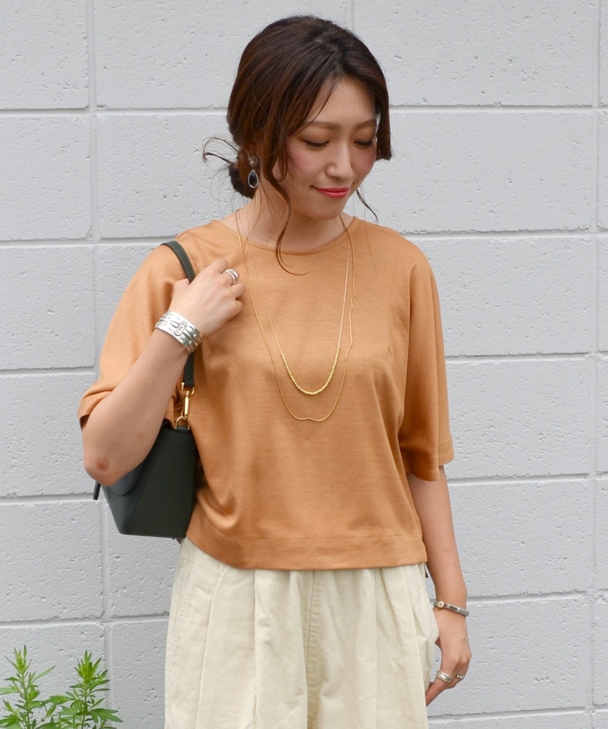 liflattie ships:フレアスリーブ トップス