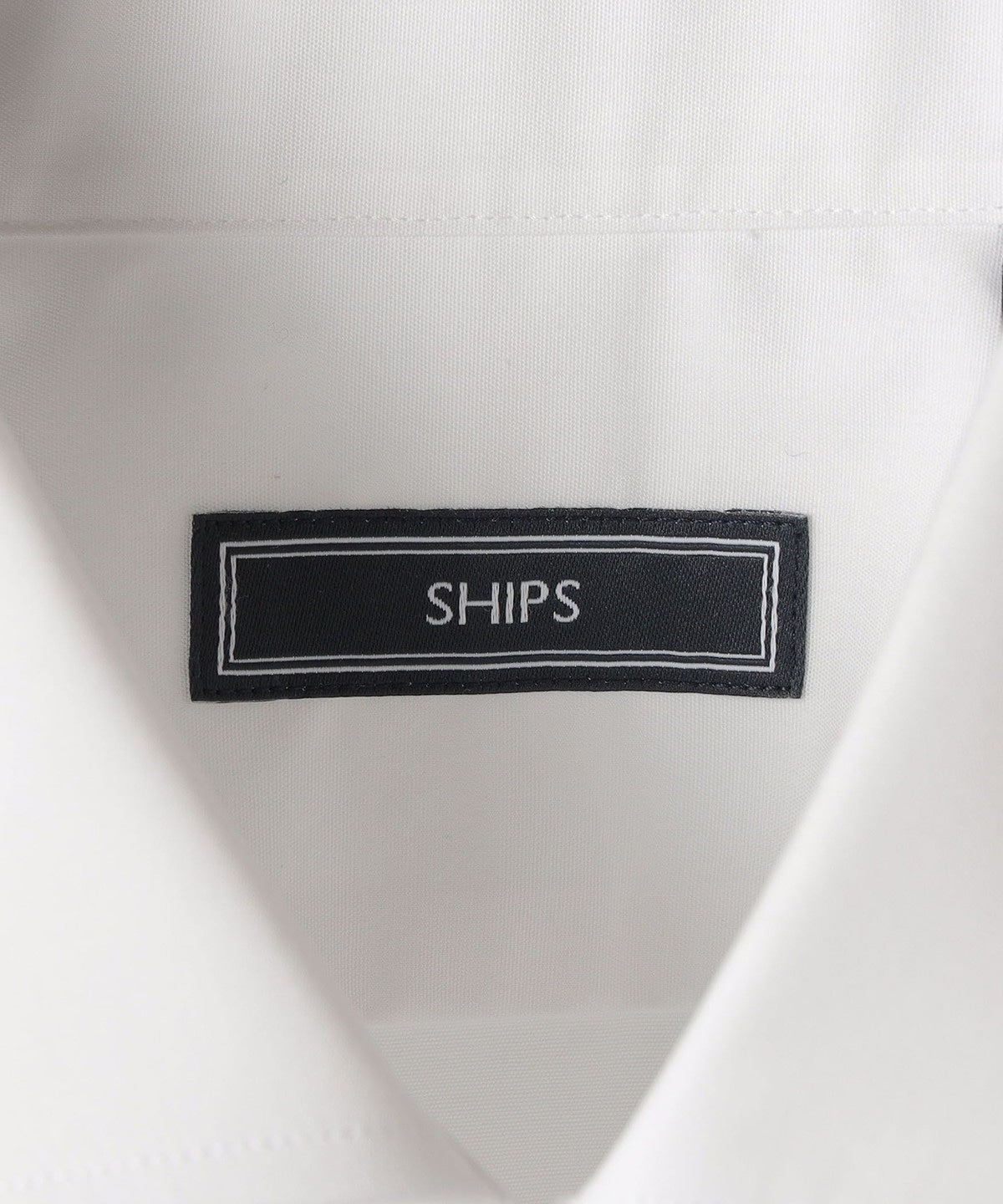 SHIPS: ワイドカラー ブロード 無地 シャツ