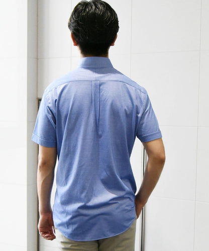 SHIPS:COOLMAX(R)ジャージー ボタンダウン 半袖シャツ