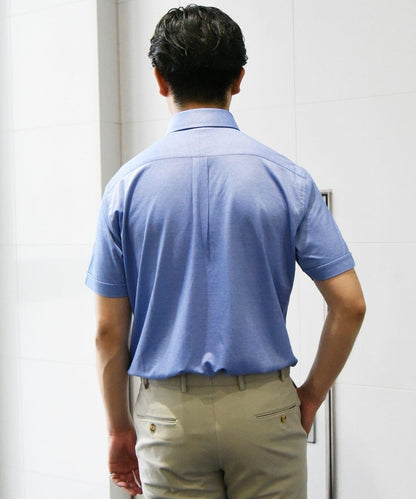 SHIPS:COOLMAX(R)ジャージー ボタンダウン 半袖シャツ