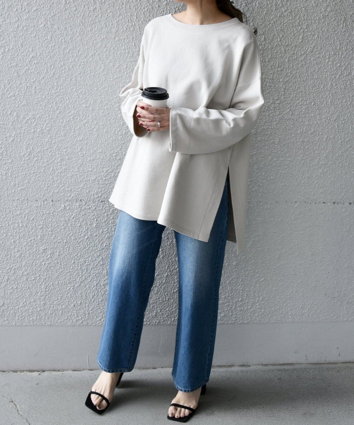 SHIPS any:〈抗菌防臭〉USAコットン 裏毛 ワイド プルオーバー