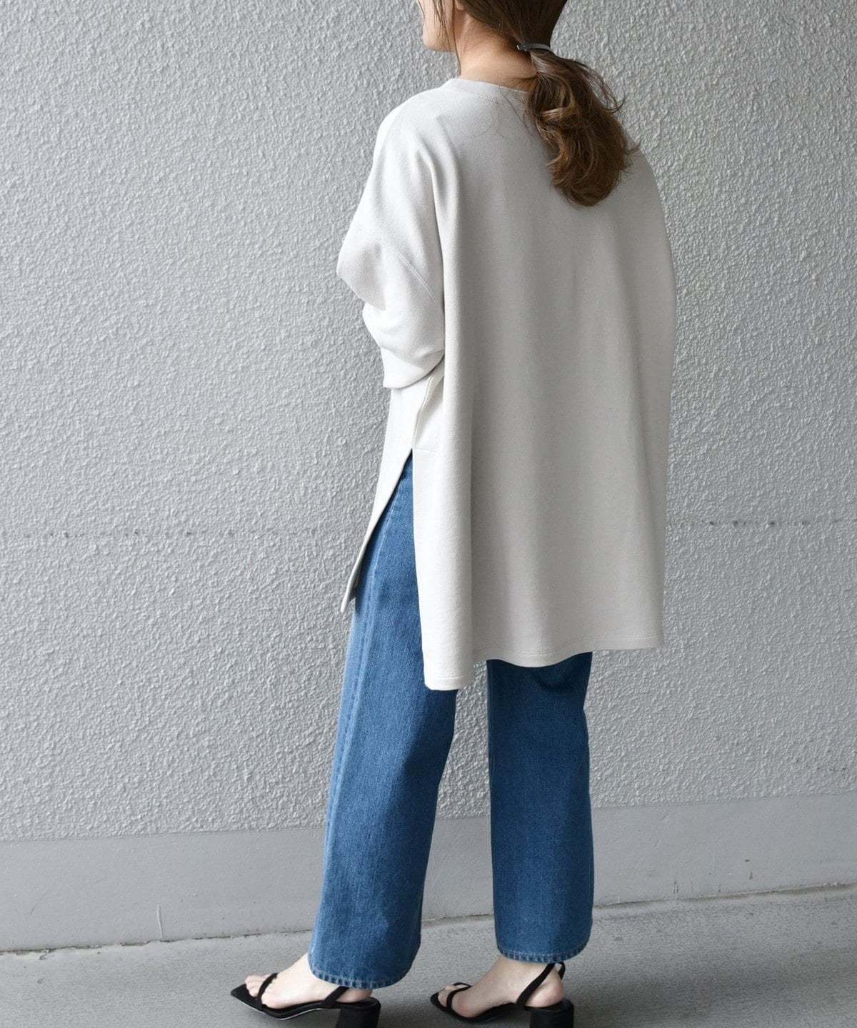 SHIPS any:〈抗菌防臭〉USAコットン 裏毛 ワイド プルオーバー