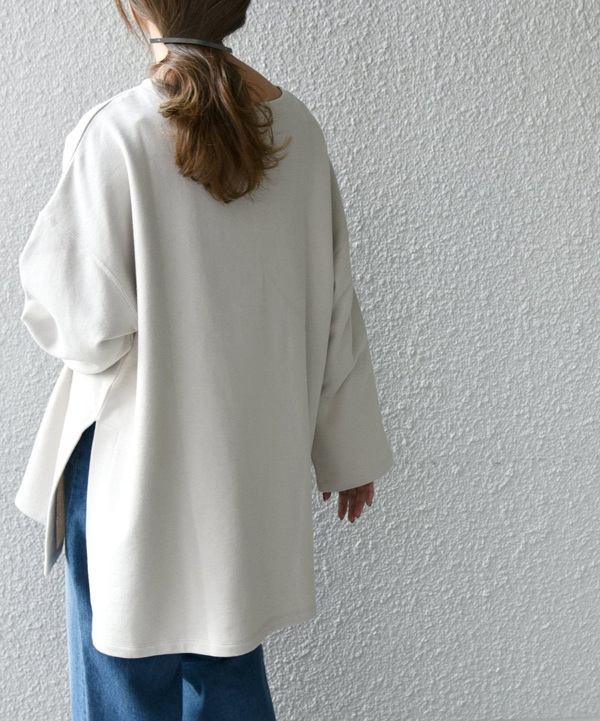 SHIPS any:〈抗菌防臭〉USAコットン 裏毛 ワイド プルオーバー