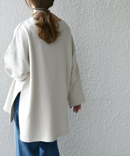 SHIPS any:〈抗菌防臭〉USAコットン 裏毛 ワイド プルオーバー