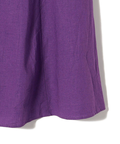 〈手洗い可能〉リネン レーヨン サイド リボン マーメイド スカート