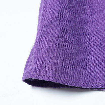 〈手洗い可能〉リネン レーヨン サイド リボン マーメイド スカート