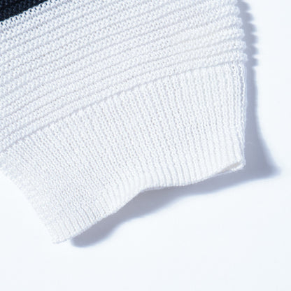 【手洗い可能】リネンポリエステルニットプルオーバー