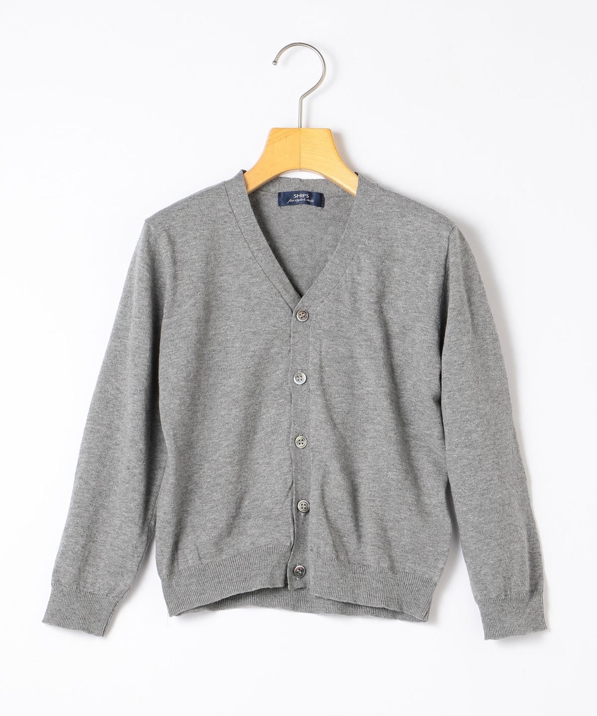 SHIPS KIDS:14GG Vネック カーディガン(S〜XXL)