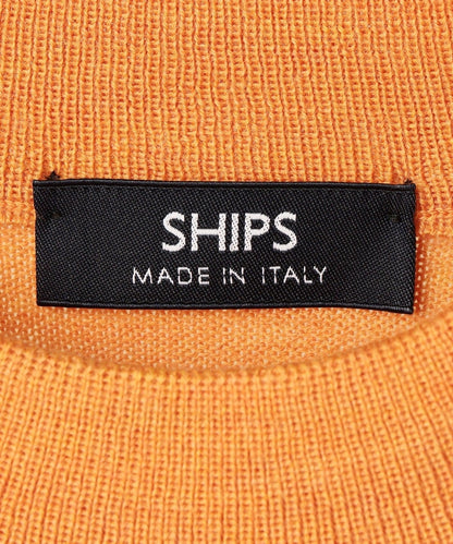 SHIPS: MADE IN ITALY プルオーバー ニット (モックネック)