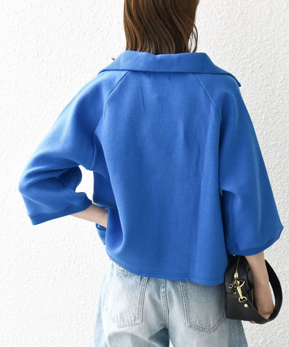 SHIPS any:〈手洗い可能〉サカリバ スキッパー ポロ プルオーバー