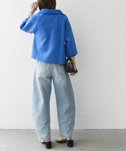 SHIPS any:〈手洗い可能〉サカリバ スキッパー ポロ プルオーバー