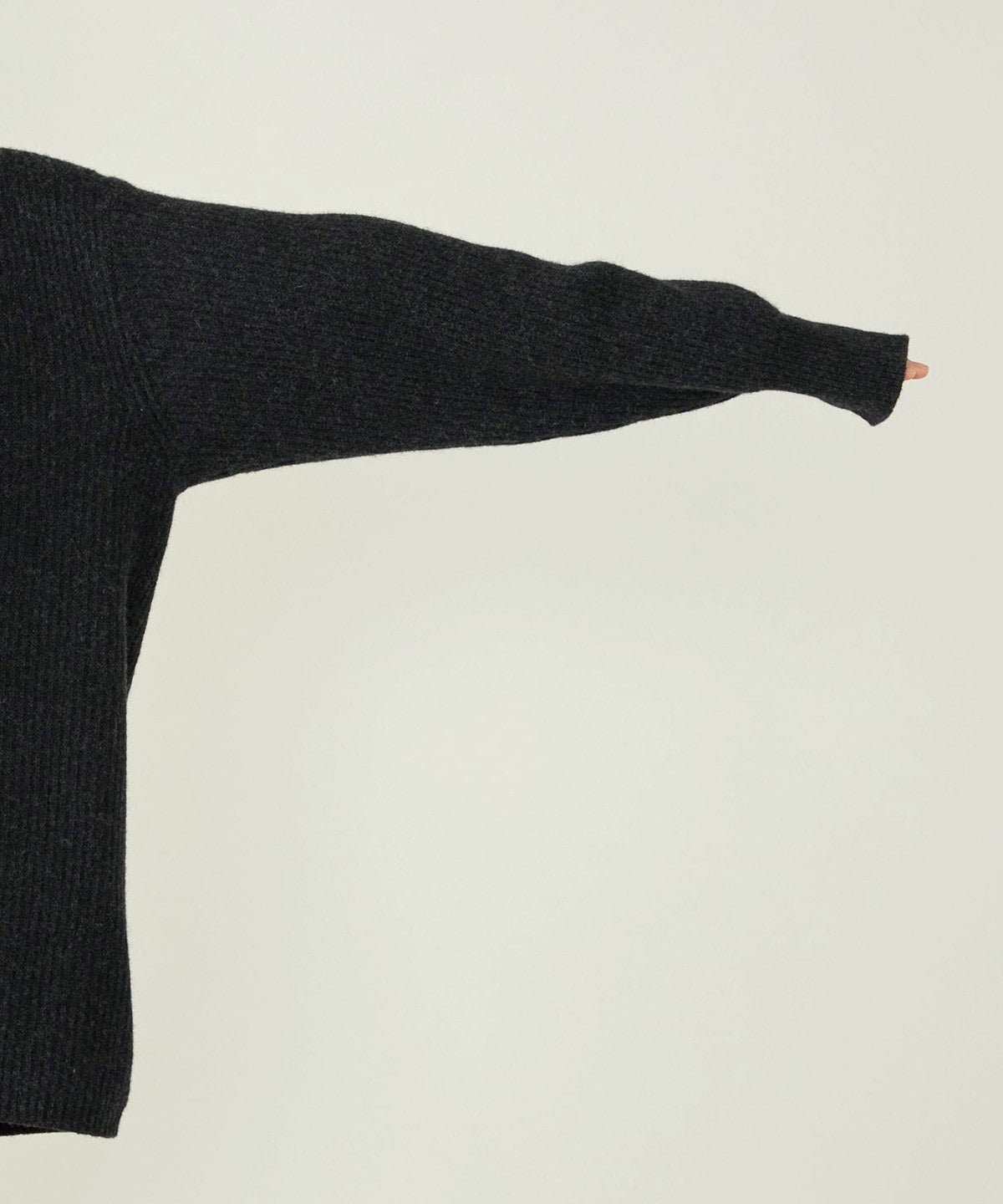 quaranciel: アクア カシミヤ ブレンド スキッパー ニット