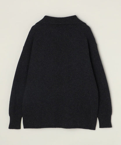 quaranciel: アクア カシミヤ ブレンド スキッパー ニット