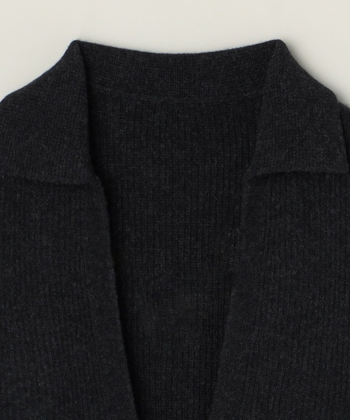 quaranciel: アクア カシミヤ ブレンド スキッパー ニット