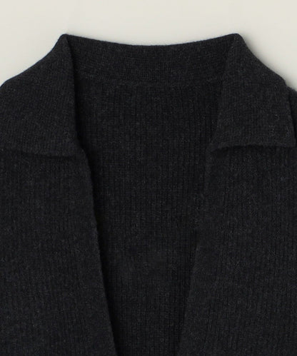 quaranciel: アクア カシミヤ ブレンド スキッパー ニット