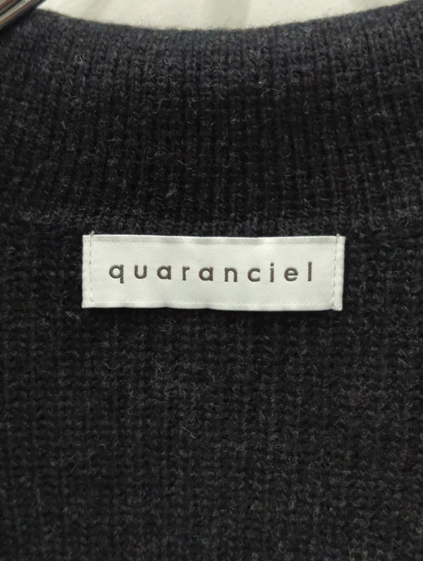 quaranciel: アクア カシミヤ ブレンド スキッパー ニット