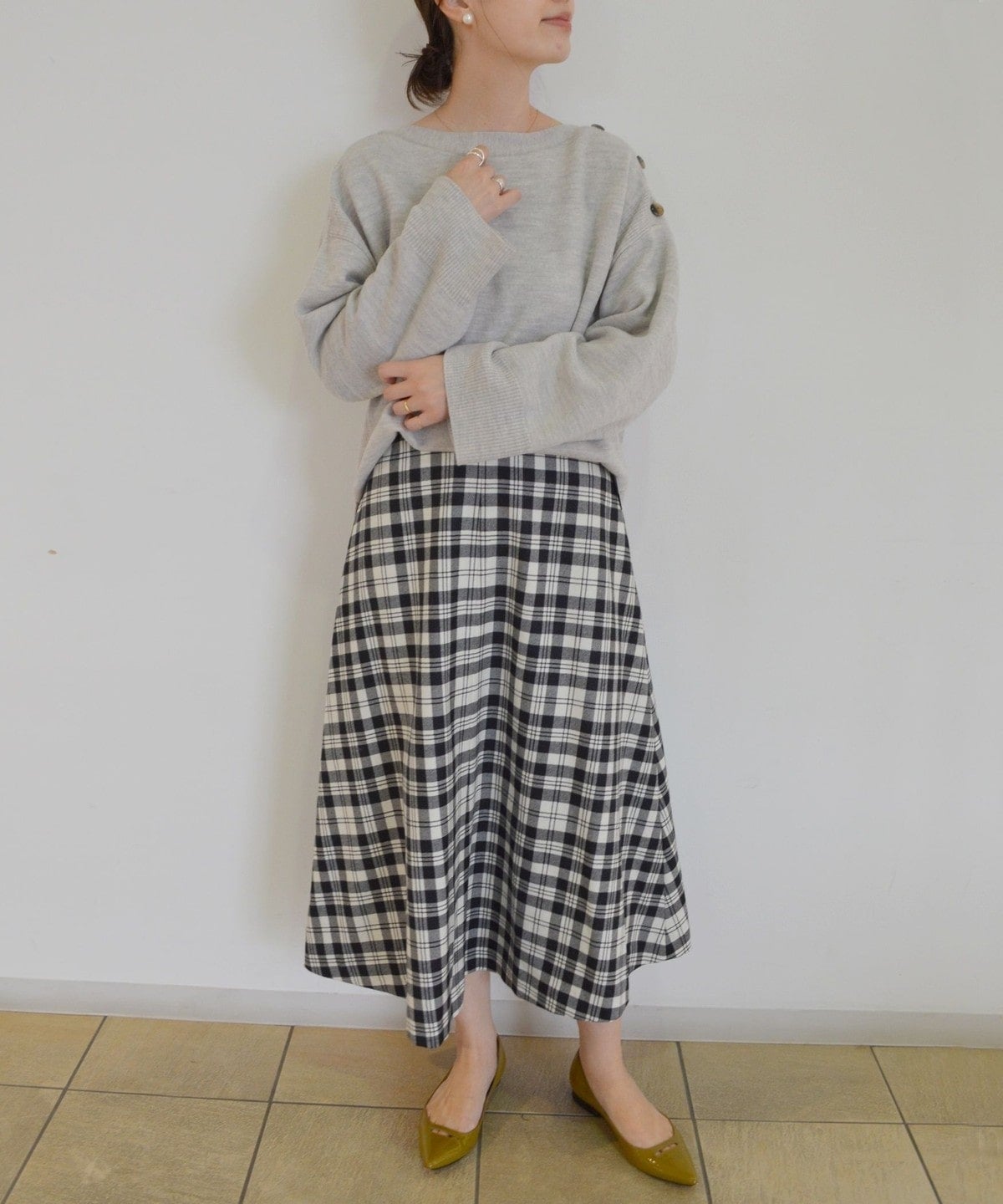 SHIPS Primary Navy Label:ボイルドウールボタンプルオーバー