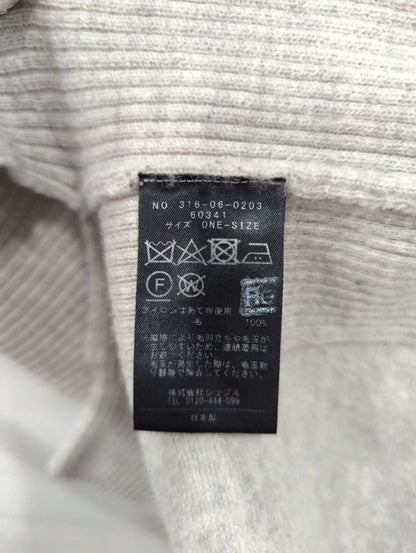 SHIPS Primary Navy Label:ボイルドウールボタンプルオーバー