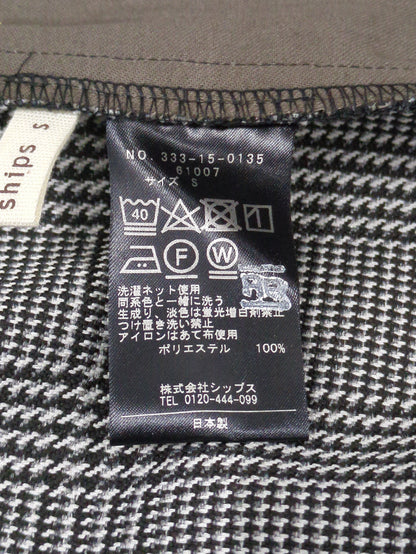 liflattie ships:グレンチェックボックスプリーツパンツ
