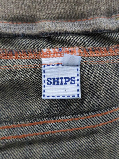 SHIPS KIDS:ダブルウエスト デニム 6分丈 ショーツ(80〜90cm)
