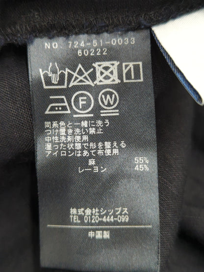 SHIPS any:〈手洗い可能〉リネン ミックス マキシ ワンピース