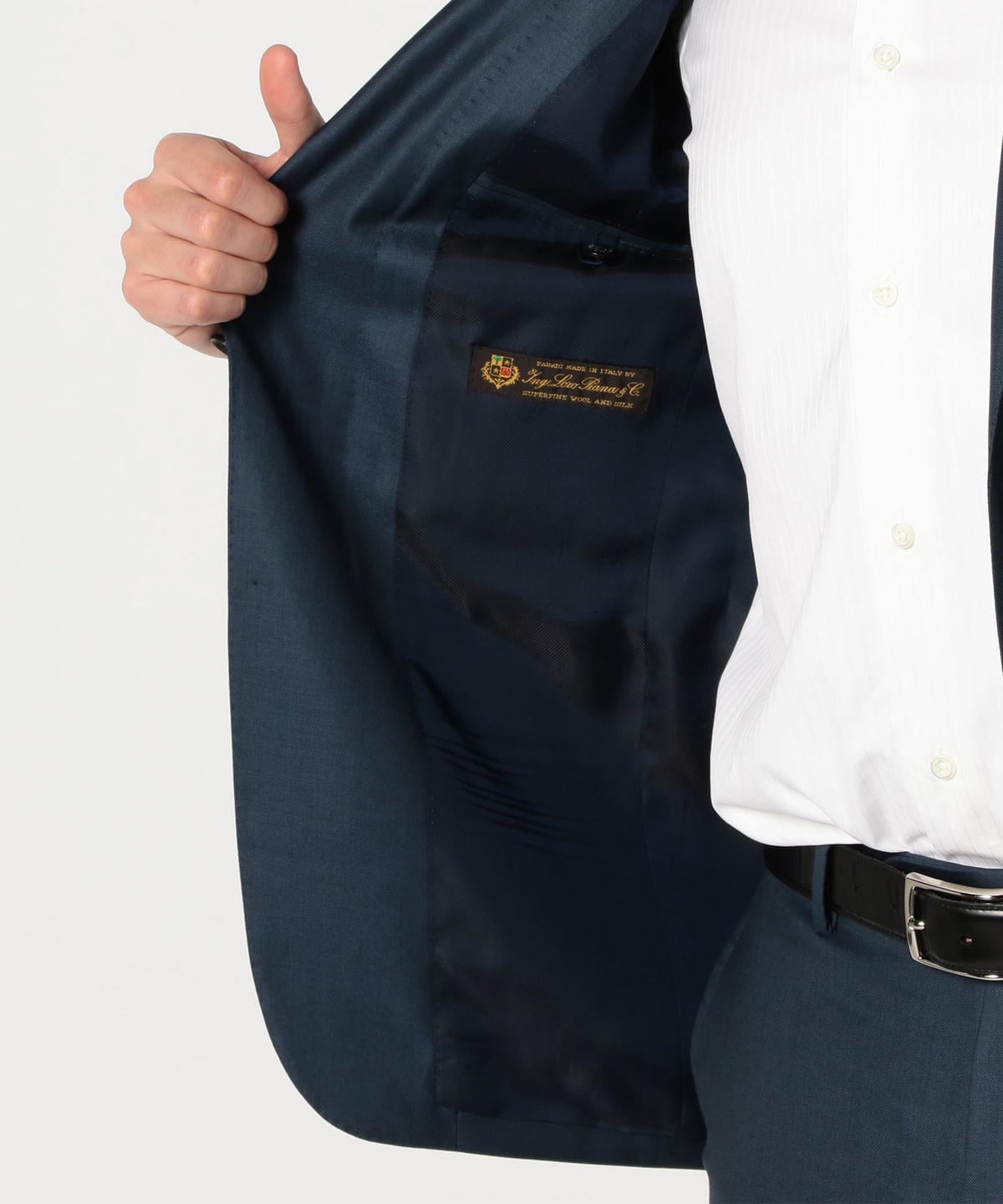 SD: 【ハンドライン】 ”LORO PIANA ウール&シルク” 2つボタン ノープリーツ スーツ