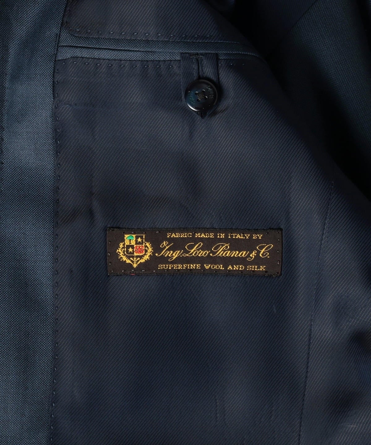 SD: 【ハンドライン】 ”LORO PIANA ウール&シルク” 2つボタン ノープリーツ スーツ