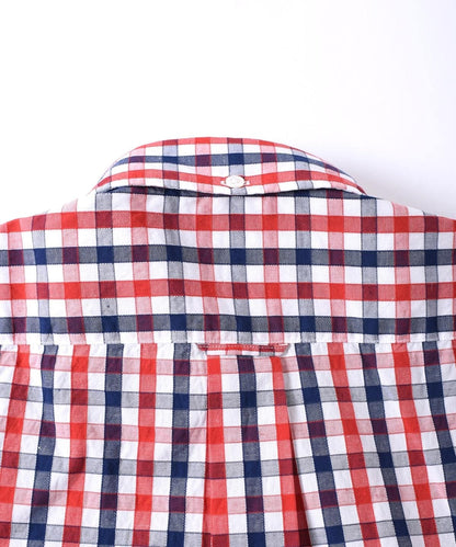 SHIPS: ドビー ギンガムチェック ボタンダウン シャツ