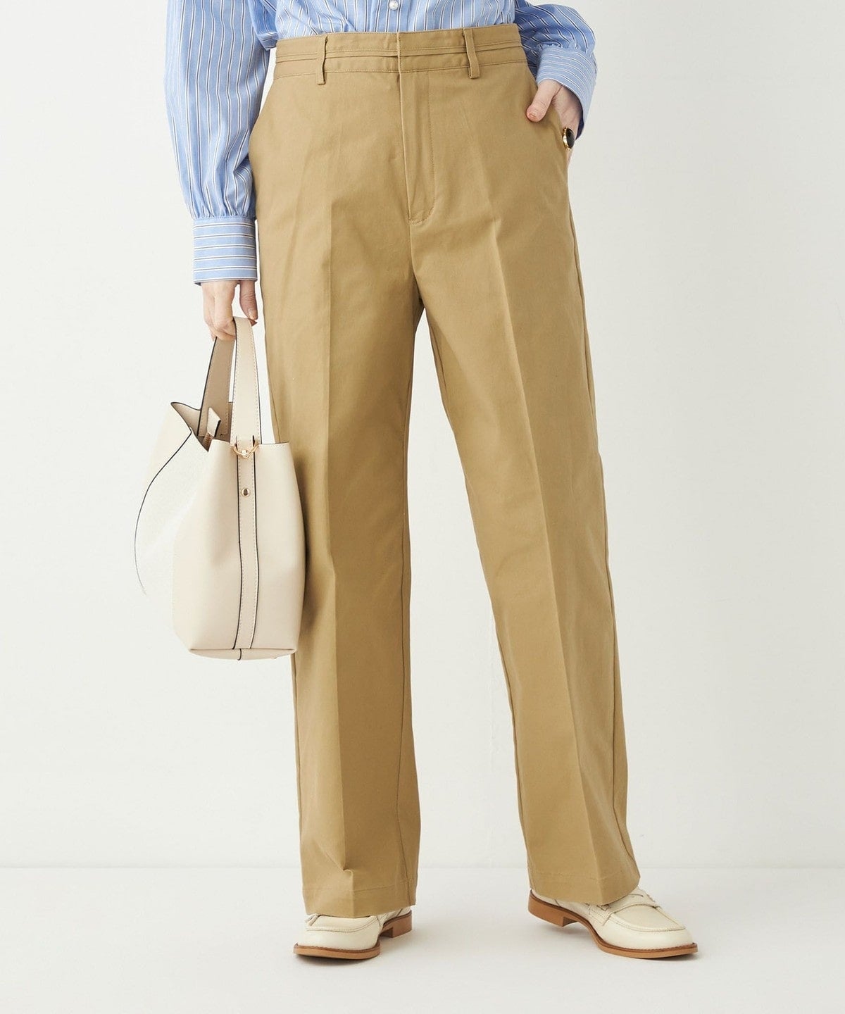 SHIPS Colors:〈洗濯機可能〉ウエスト ディティール チノ パンツ