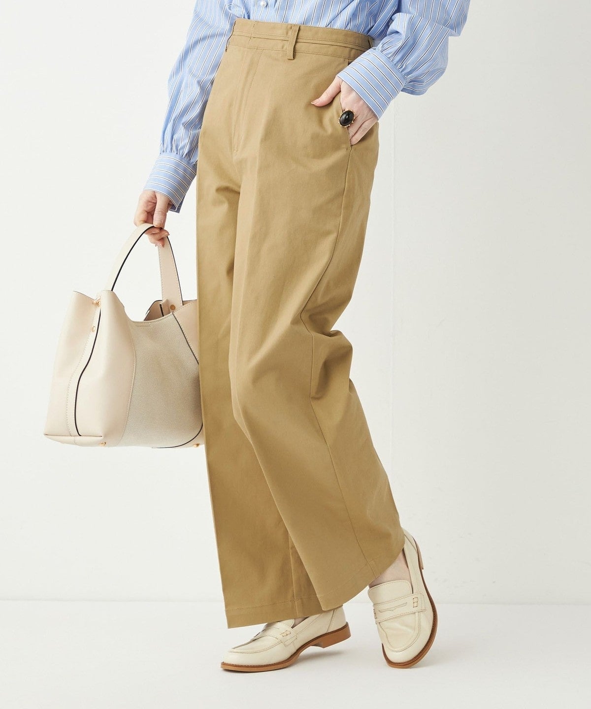 SHIPS Colors:〈洗濯機可能〉ウエスト ディティール チノ パンツ