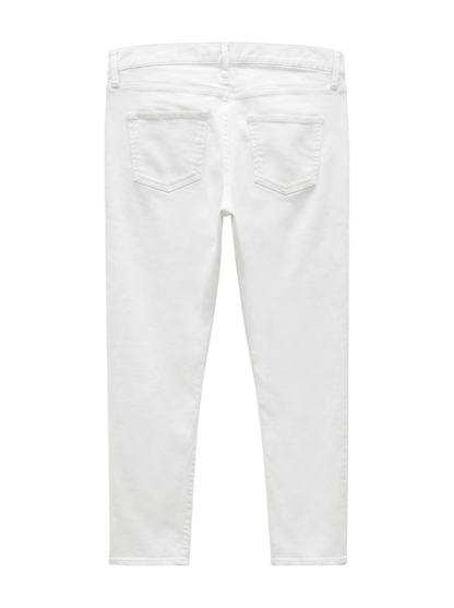 SHIPS:TAPERED WHITE DENIM