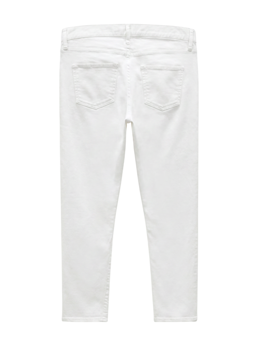 SHIPS:TAPERED WHITE DENIM