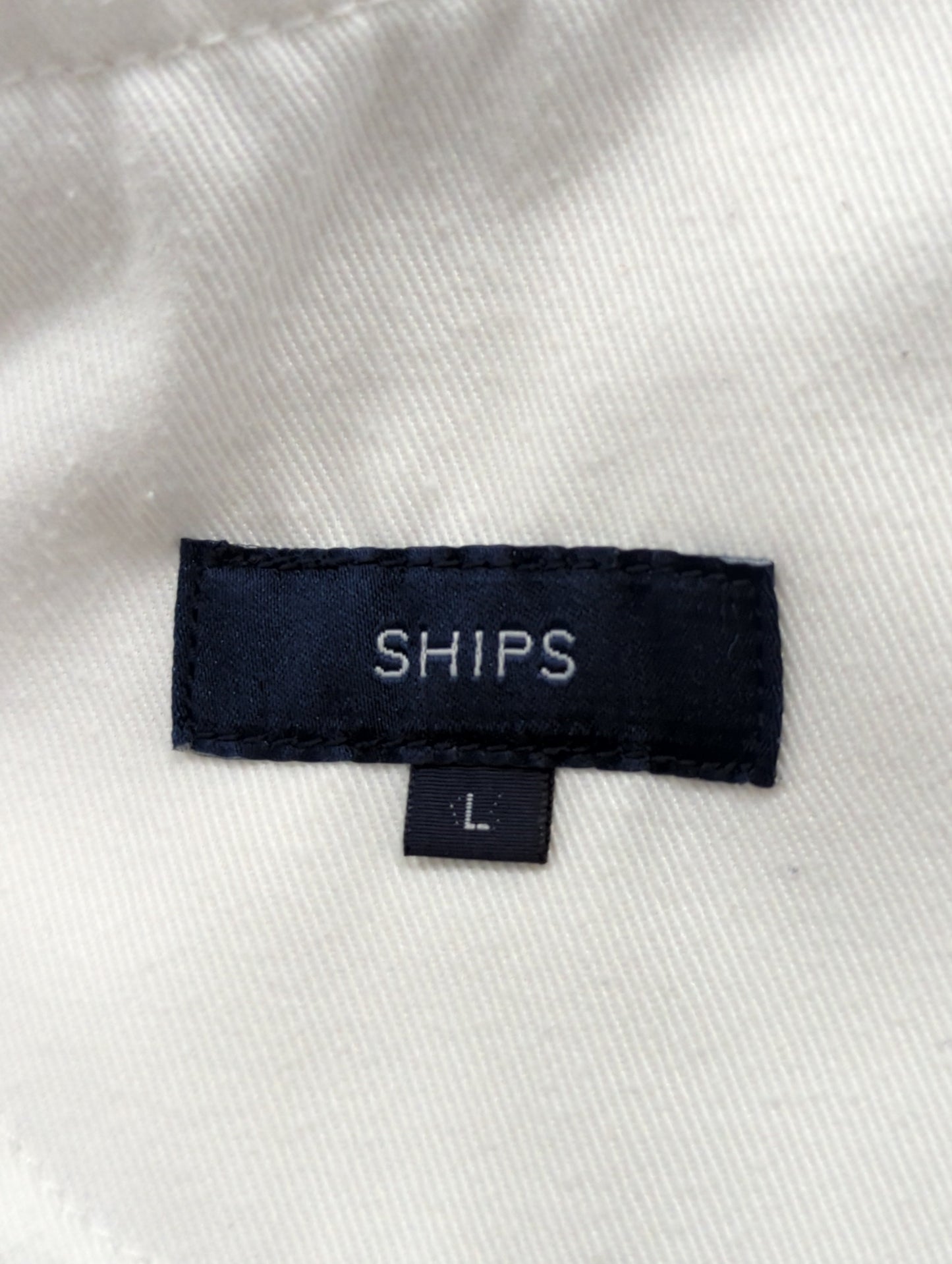 SHIPS:TAPERED WHITE DENIM
