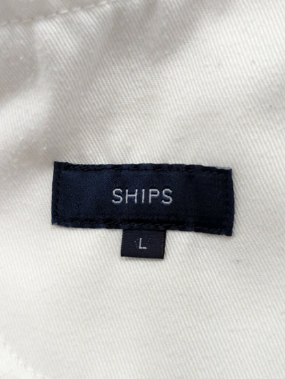 SHIPS:TAPERED WHITE DENIM