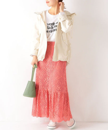 SHIPS any: フード ミディ ブルゾン