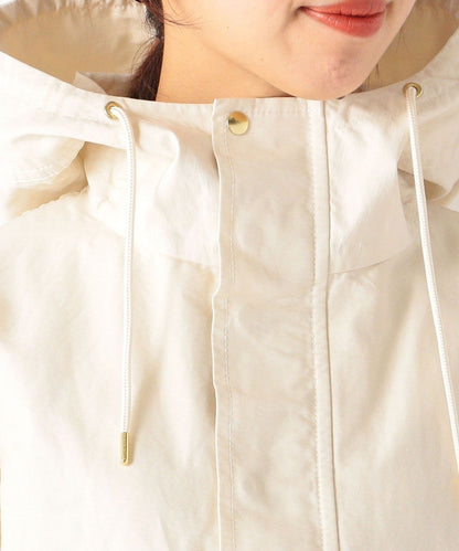 SHIPS any: フード ミディ ブルゾン