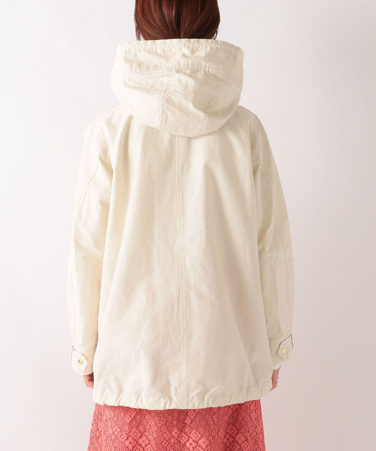 SHIPS any: フード ミディ ブルゾン