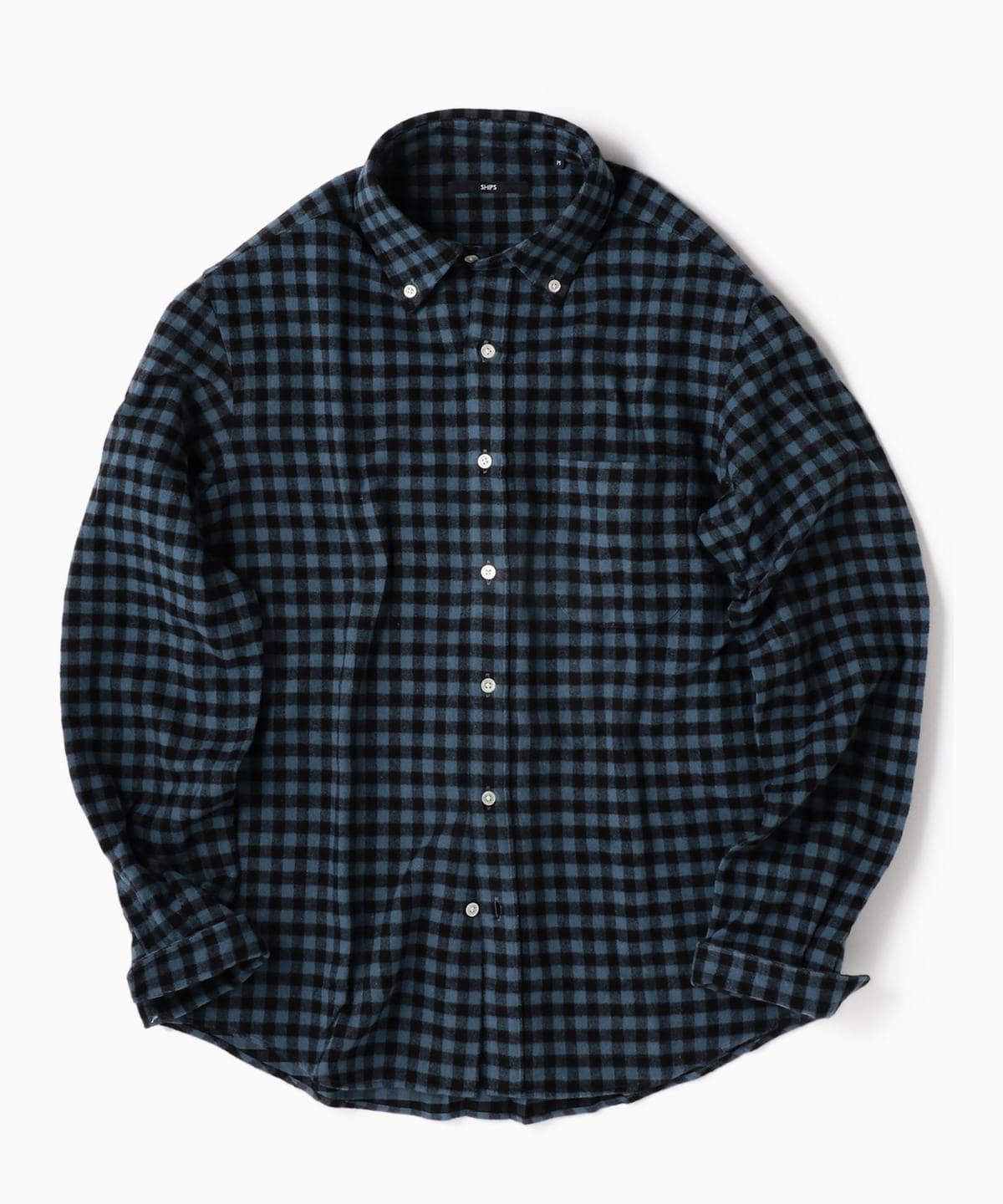 SHIPS: フェザー ギンガムチェック ボタンダウン ネルシャツ 19FW