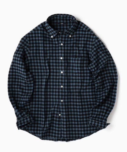 SHIPS: フェザー ギンガムチェック ボタンダウン ネルシャツ 19FW