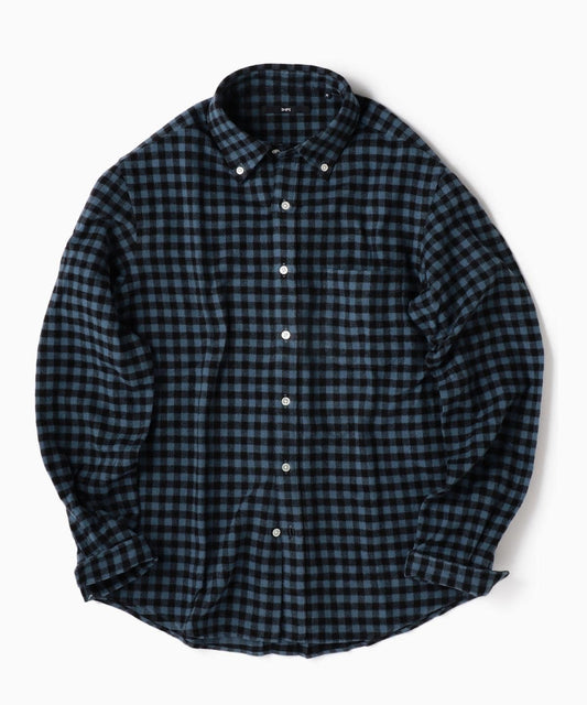 SHIPS: フェザー ギンガムチェック ボタンダウン ネルシャツ 19FW