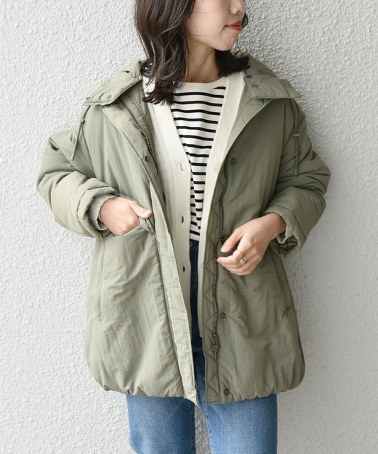 SHIPS any: THERMORE フード ミディ コート