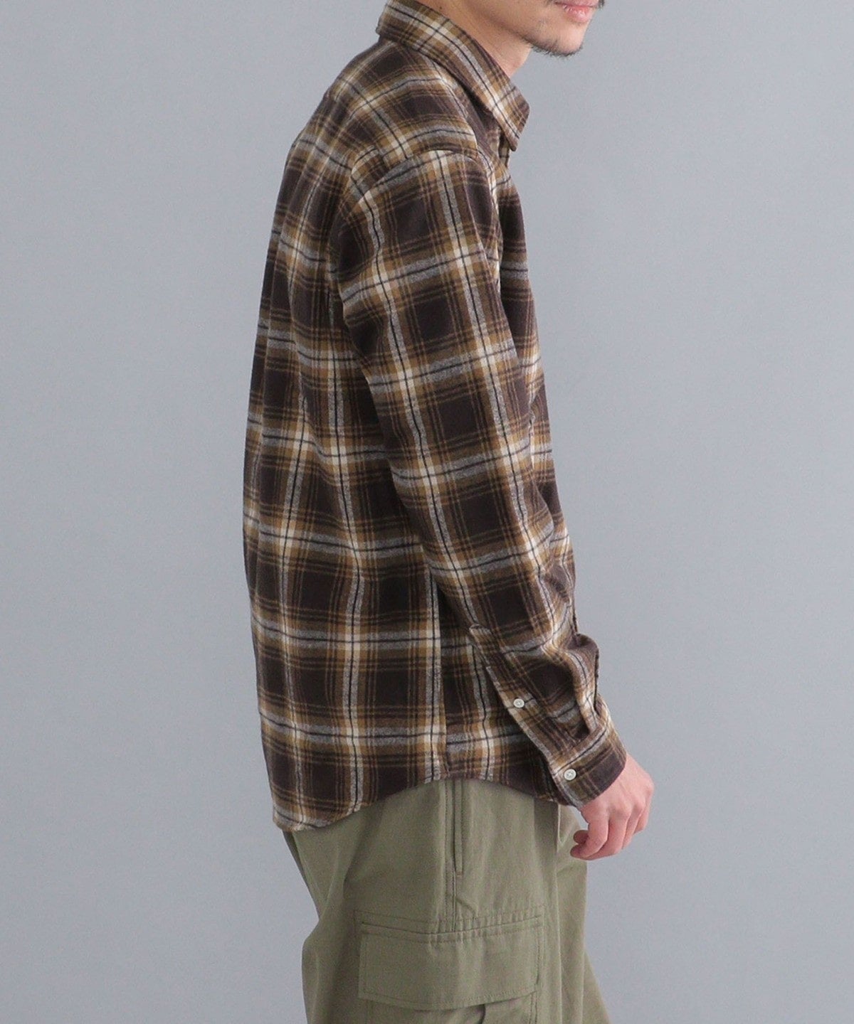 SHIPS: japan quality フェザー チェック レギュラーカラー ネルシャツ2