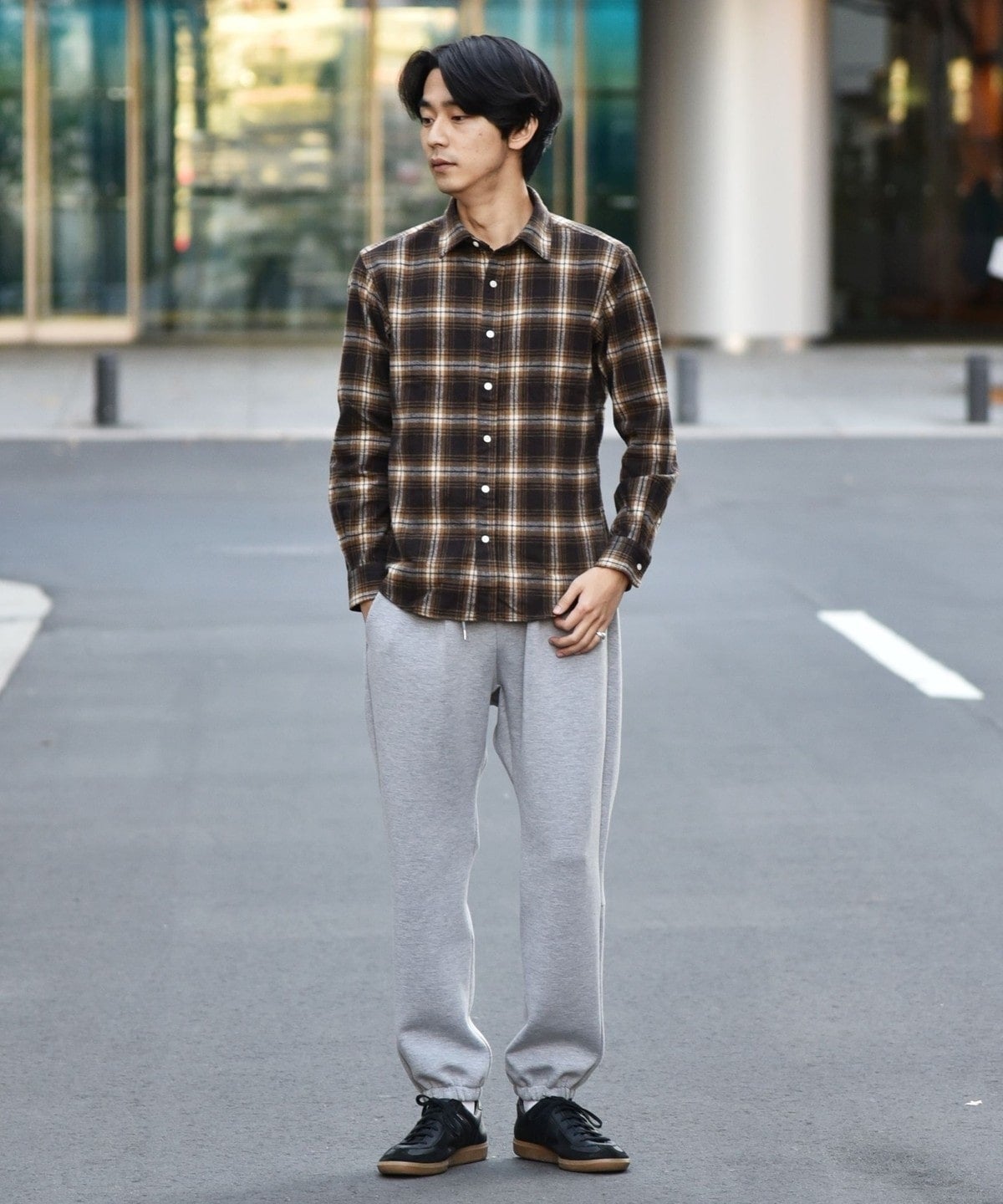 SHIPS: japan quality フェザー チェック レギュラーカラー ネルシャツ2