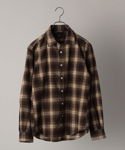 SHIPS: japan quality フェザー チェック レギュラーカラー ネルシャツ2