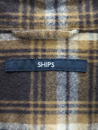 SHIPS: japan quality フェザー チェック レギュラーカラー ネルシャツ2