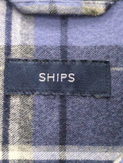SHIPS:COTTON NEL SHIRT(CHK)