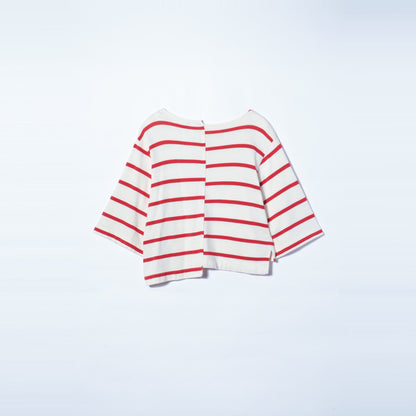 Uhr:WIDE SLEEVE BORDER LONG-T