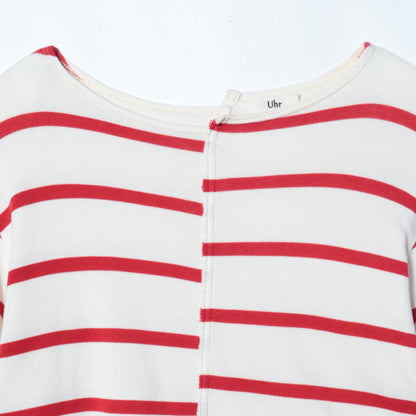 Uhr:WIDE SLEEVE BORDER LONG-T